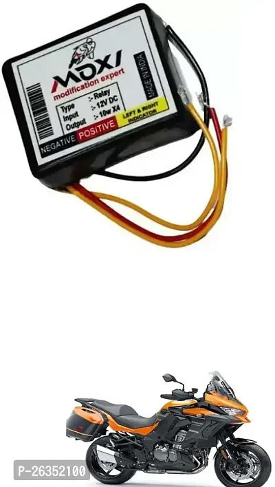 E-Shoppe Front Rear Hazard Relay Flasher Indicator Light for Kawasaki Versys 1000-thumb0