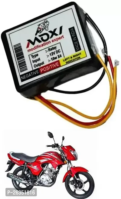 E-Shoppe Front Rear Hazard Relay Flasher Indicator Light for Universal For Bike Fusion