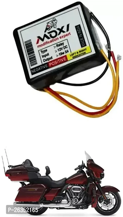 E-Shoppe Front Rear Hazard Relay Flasher Indicator Light for Harley Davidson CVO Limited