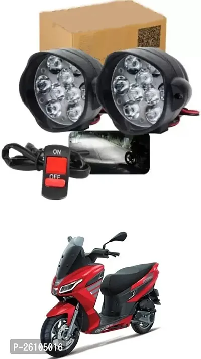 E-Shoppe 9 Led Fog Light For Aprilia Universal For Bike-thumb0