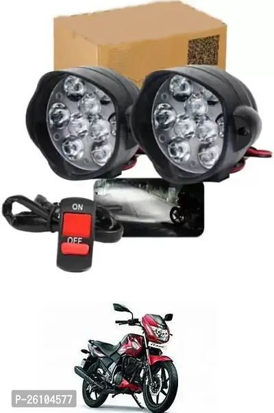 E-Shoppe 9 Led Fog Light For TVS Flame