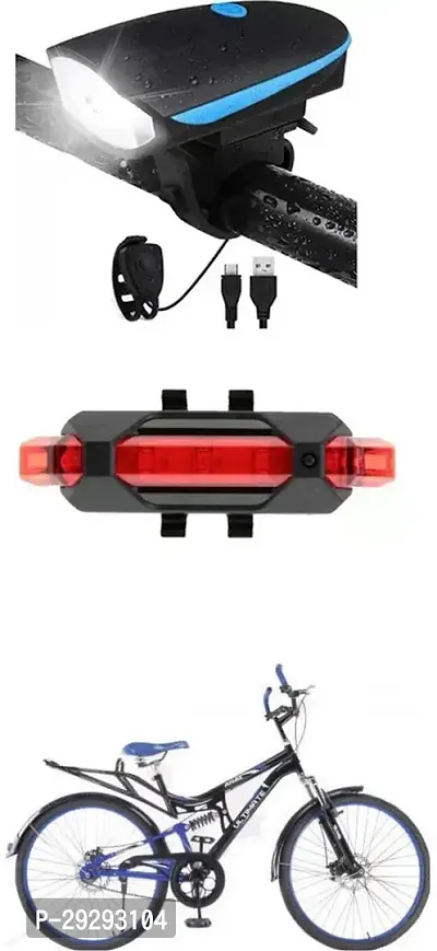 Cycle USB Rechargeable Front Cycle Light Back Tail Light-thumb0