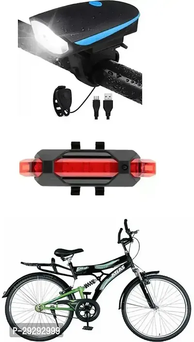 Cycle USB Rechargeable Front Cycle Light Back Tail Light-thumb0