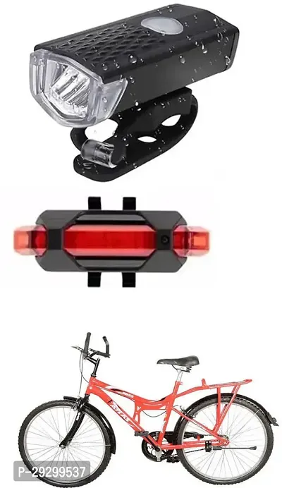 New Cycle Horn with USB Rechargeable Cycle Red Tail Light For BOSS 26T Cycle-thumb0