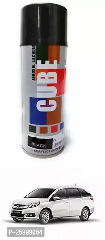 Car Spray Paint, Black (400 Ml) Easy To Use High Quality And Fast Drying Paint Shake, Car Spray Paint, Indoor, Outdoor Suitable For Mobilio-thumb0