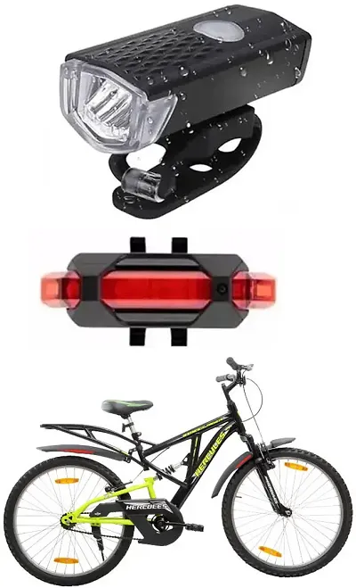New Cycle Horn with USB Rechargeable Cycle Red Tail Light For Streetrider ZX Cycle
