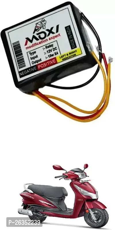 E-Shoppe Front Rear Hazard Relay Flasher Indicator Light for Hero MotoCorp Destini 125-thumb0