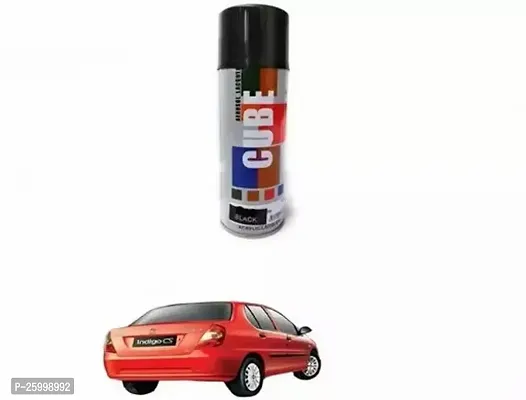 Car Spray Paint, Black (400 Ml) Easy To Use High Quality And Fast Drying Paint Shake, Car Spray Paint, Indoor, Outdoor Suitable For Indigo Cs