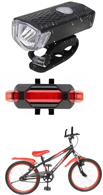 New Cycle Horn with USB Rechargeable Cycle Red Tail Light For Flavor 20T Cycle