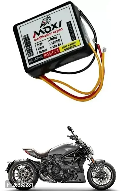 E-Shoppe Front Rear Hazard Relay Flasher Indicator Light for Ducati XDiavel-thumb0