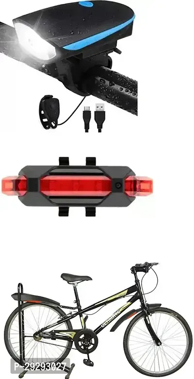 Cycle USB Rechargeable Front Cycle Light Back Tail Light-thumb0