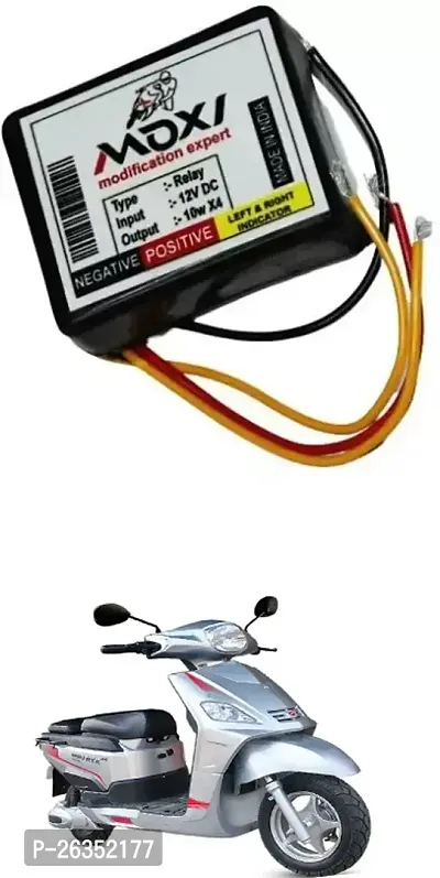 E-Shoppe Front Rear Hazard Relay Flasher Indicator Light for Hero Electric NYX e5-thumb0