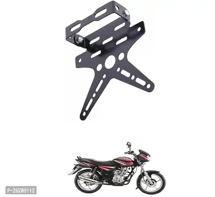 E-Shoppe Rear Number Plate Stay Small Tail Tidy Visor For Bajaj Discover-thumb0