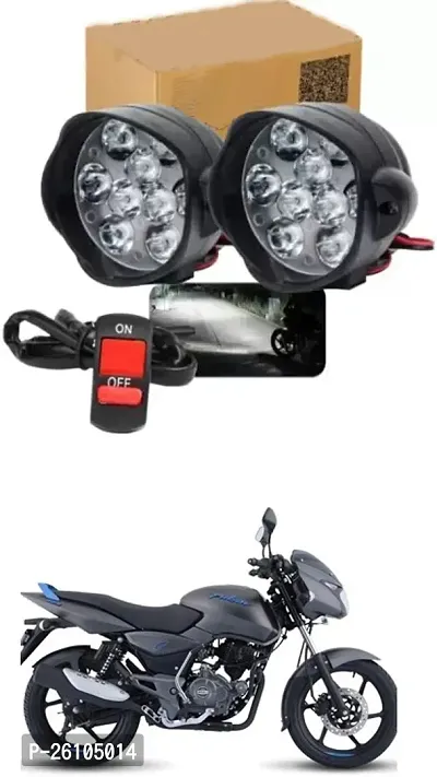 E-Shoppe 9 Led Fog Light For Bajaj Pulsar 125 Neon