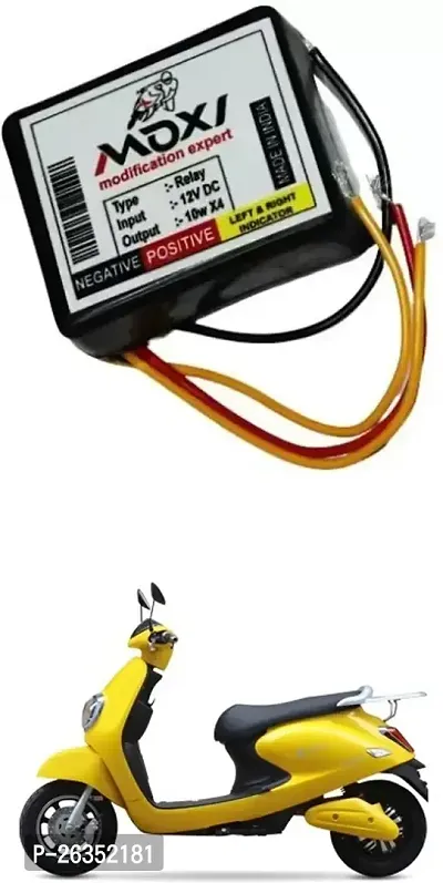 E-Shoppe Front Rear Hazard Relay Flasher Indicator Light for Techo Electra Emerge