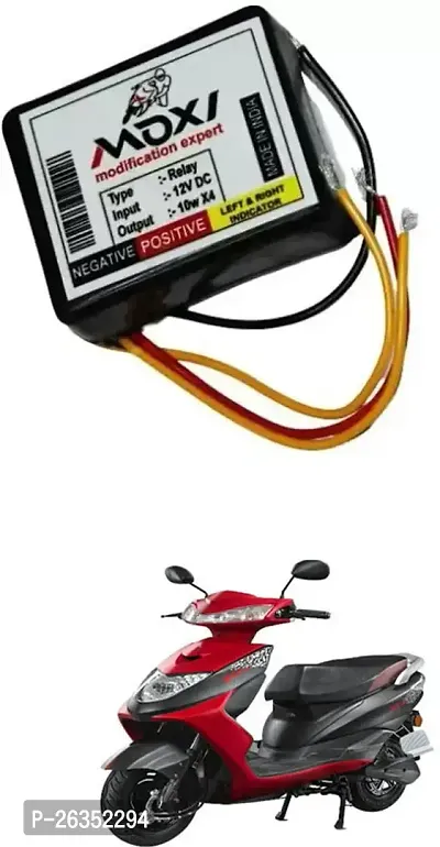 E-Shoppe Front Rear Hazard Relay Flasher Indicator Light for Ampere Zeal