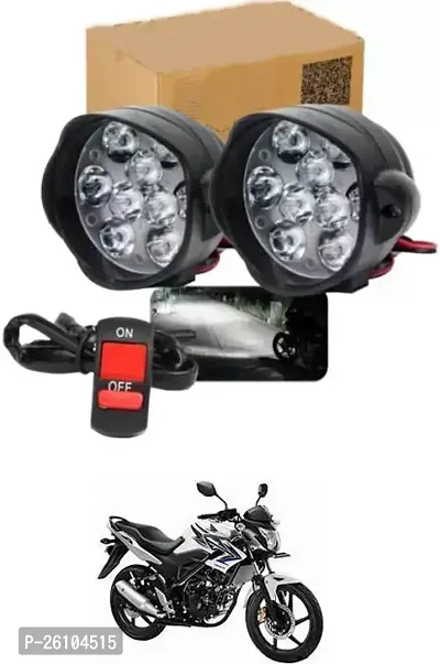 E-Shoppe 9 Led Fog Light For Honda CB Trigger