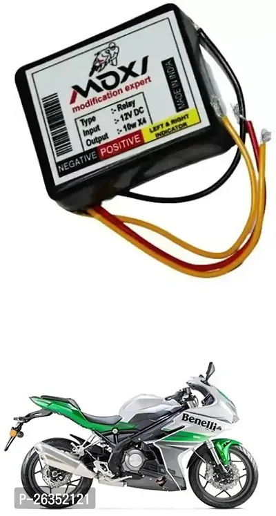 E-Shoppe Front Rear Hazard Relay Flasher Indicator Light for Benelli 302R-thumb0