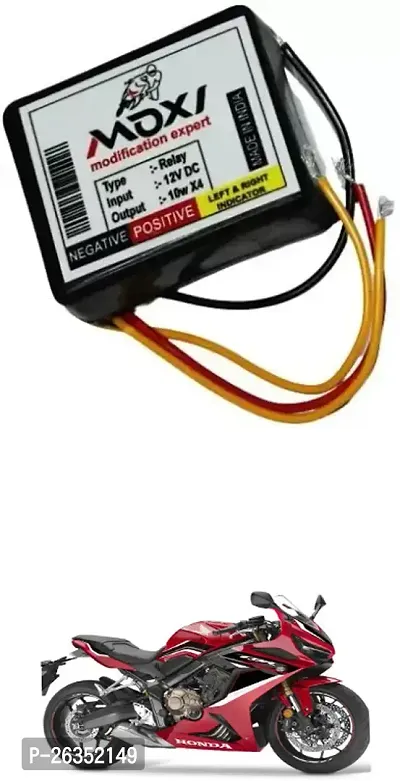 E-Shoppe Front Rear Hazard Relay Flasher Indicator Light for Honda CBR650R-thumb0