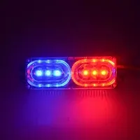 Bike/Scooty License Plate Brake Tail LED Police Red and Blue For Suzuki GSX R1000-thumb3