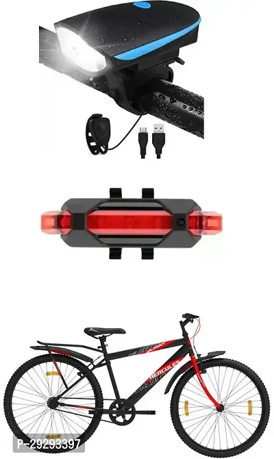 Cycle USB Rechargeable Front Cycle Light Back Tail Light-thumb0