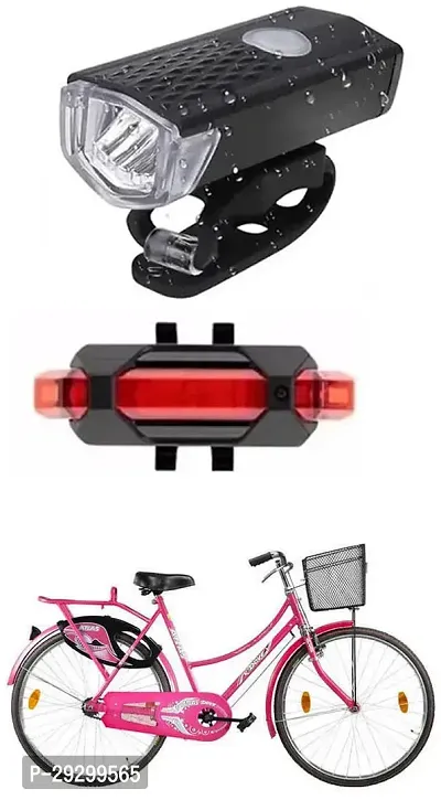 New Cycle Horn with USB Rechargeable Cycle Red Tail Light For DOVE 26T Cycle-thumb0