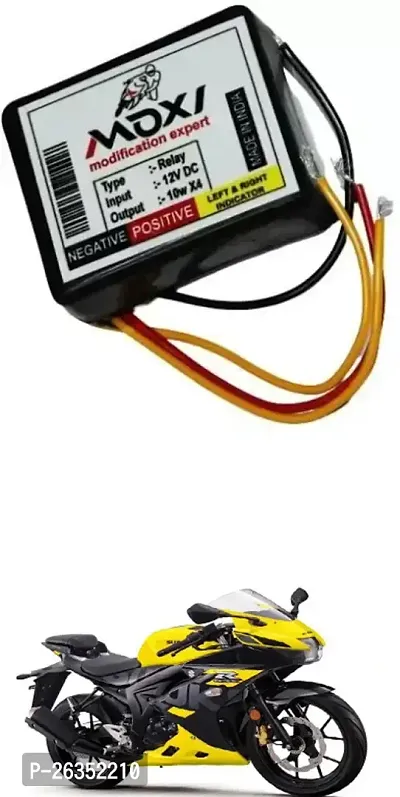 E-Shoppe Front Rear Hazard Relay Flasher Indicator Light for Suzuki GSX R150-thumb0