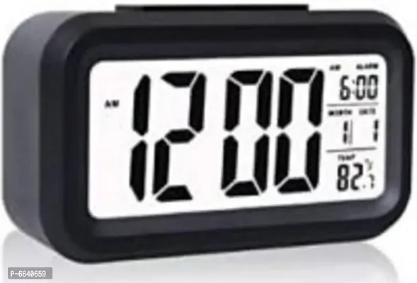 Plastic Black Digital Alarm Clock-thumb0