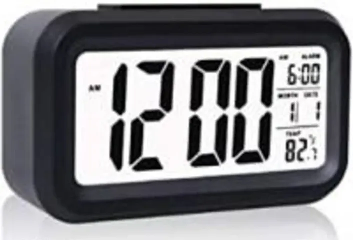 Plastic Black Digital Alarm Clock