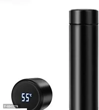 Steel Black Led Temperature Life Bottle-thumb0