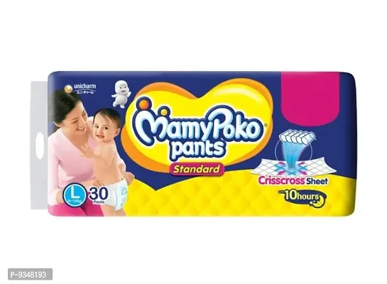 NN MamyPoko Pants Standard Baby Diapers, Large (9 - 14 kg) 30 Pieces