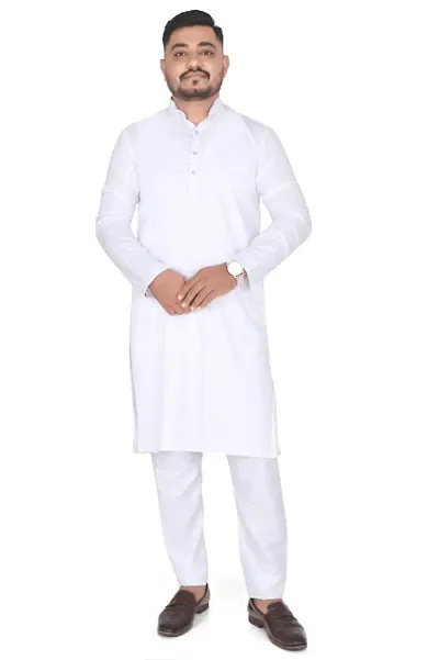 Classic Blend Solid Kurta for Men