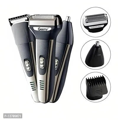 NNC GEEMY GM-598  3 IN 1 HAIR TRIMMER HAIR CLIPPER HAIR SHAVER NOSE TRIMMER-thumb4