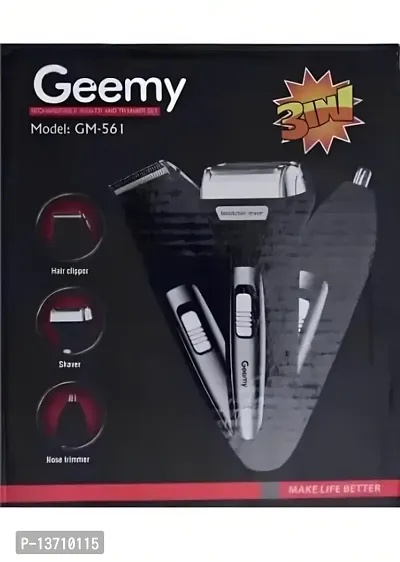 NNC GEEMY GM-561  3 IN 1 HAIR TRIMMER HAIR CLIPPER HAIR SHAVER NOSE TRIMMER