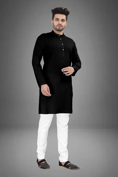 Classic Blend Solid Kurtas for Men