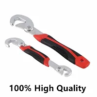 NNC New Steel Socket Adjustable Universal Multi Function Wrench Spanner Set Tools Snap and Grip Open End Snap N Grip Tool Spanner 9Mm to 32 Mm Works (Set of 2 Piece) (snap n grip)-thumb1