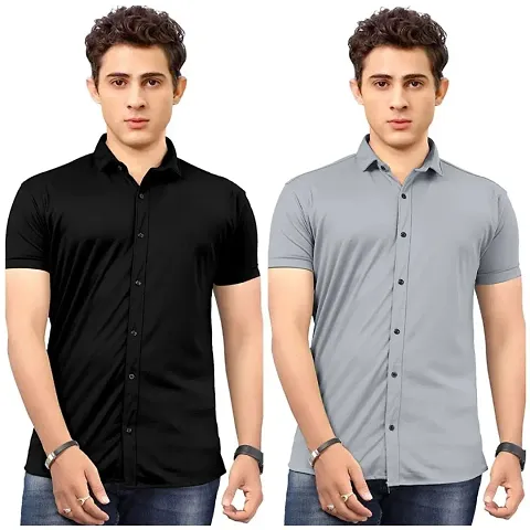 Best Selling Cotton Spandex Short Sleeves Casual Shirt 