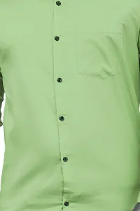 Classic Cotton Spandex Solid Casual Shirts for Men's-thumb4