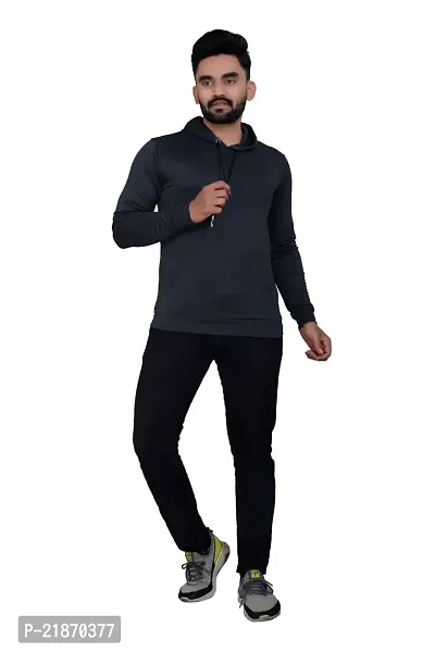 Classic Cotton Blend Hoodie Sweatshirts for Men-thumb5