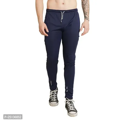 Classic Cotton Spandex Solid Track Pant for Men-thumb0