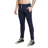Classic Cotton Spandex Solid Track Pant for Men-thumb2