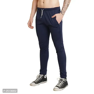 Classic Cotton Spandex Solid Track Pant for Men-thumb3