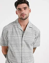 Prag Men Regular Fit Printed Casual Shirt-thumb2