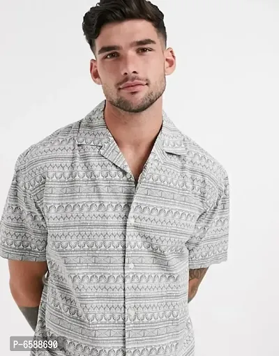 Prag Men Regular Fit Printed Casual Shirt-thumb3