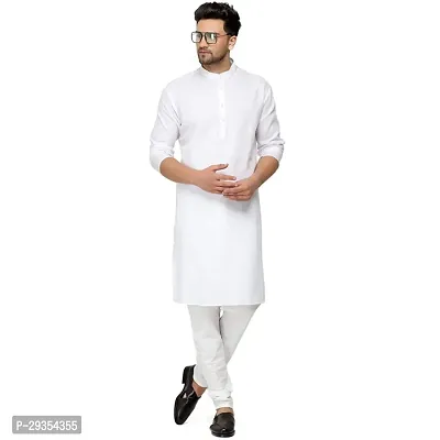 Fancy Cotton Solid Kurtas For Men-thumb0