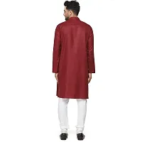 Fancy Cotton Solid Kurtas For Men-thumb3