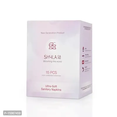 Shyla Care Anti Bacteria Anti rash Sanitary Pads Box of 15 Pads)XXL size 3 box of 15 pads 45 pads in total-thumb0