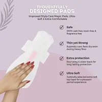 Shyla Care Magic Ultra-soft | Rash free | Leak proof |ALL XL : 30 Sanitary pads for women - with disposal cover | Medium Flow | Zero Toxin napkins (XL Magic)-thumb2