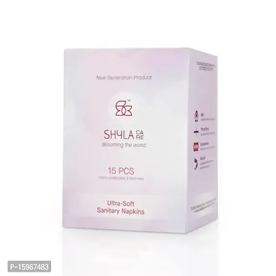 Shyla Care Anti Bacteria Anti rash Sanitary Pads Box of 15 Pads) XL size 3 box of 15 pads 45 pads in total-thumb0