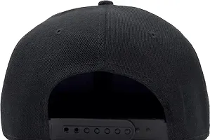 Super Stylish Adjustable Hip Hop Cap Black Hiphop Cap-thumb2